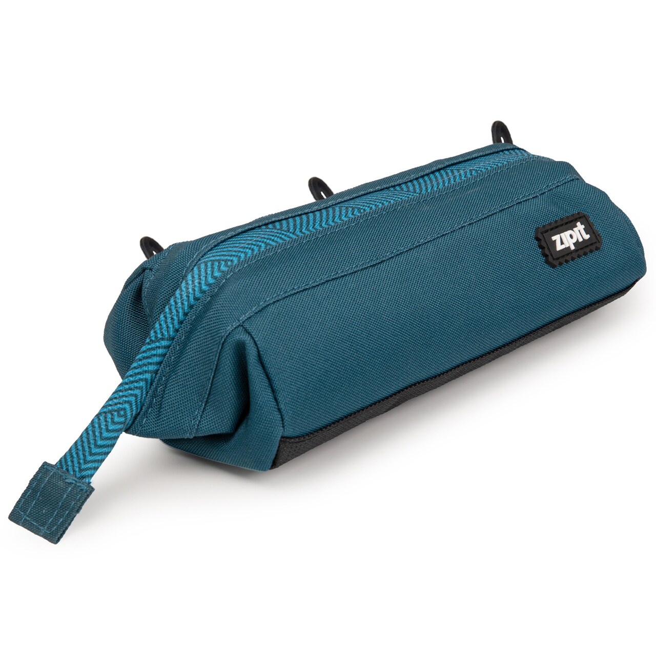 ZIPIT: Lenny Pencil Case - Teal - Large Storage Capacity Zipper Pouch, Makeup & Stationery Bag, School-Travel, Washable Polyester, Kids-Teens-Adults
